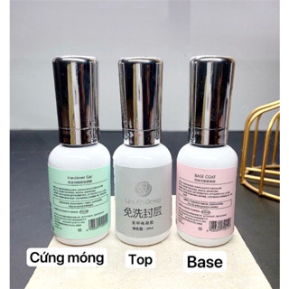 Base top cứng móng hoa hồng 20ml cực bền bóng Beeshi shop nail