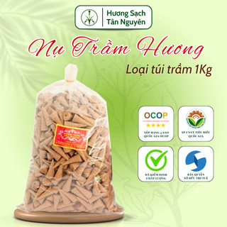 Nhang nụ trầm hương Tân Nguyên, trầm hương xông nhà nguyên chất an toàn sức khỏe túi 1kg