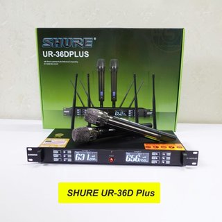 Micro không dây cao cấp SHURE UR-36D Plus, âm thanh karaoke chuyên nghiệp, 4 râu bắt xa 100m, Bảo hành dài 12 tháng