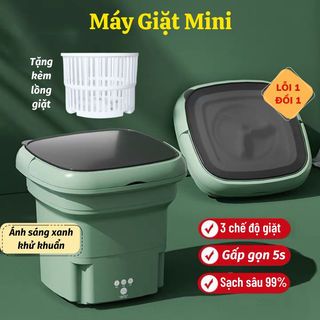 Máy Giặt Mini Tự Động Máy Giặt Gấp Gọn Khử Khuẩn Bằng Ánh Sáng Xanh( giá rẻ )