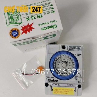 Công tắc thời gian time 24h. bộ hẹn giờ camsco tb 35-n ,tb35n time switch