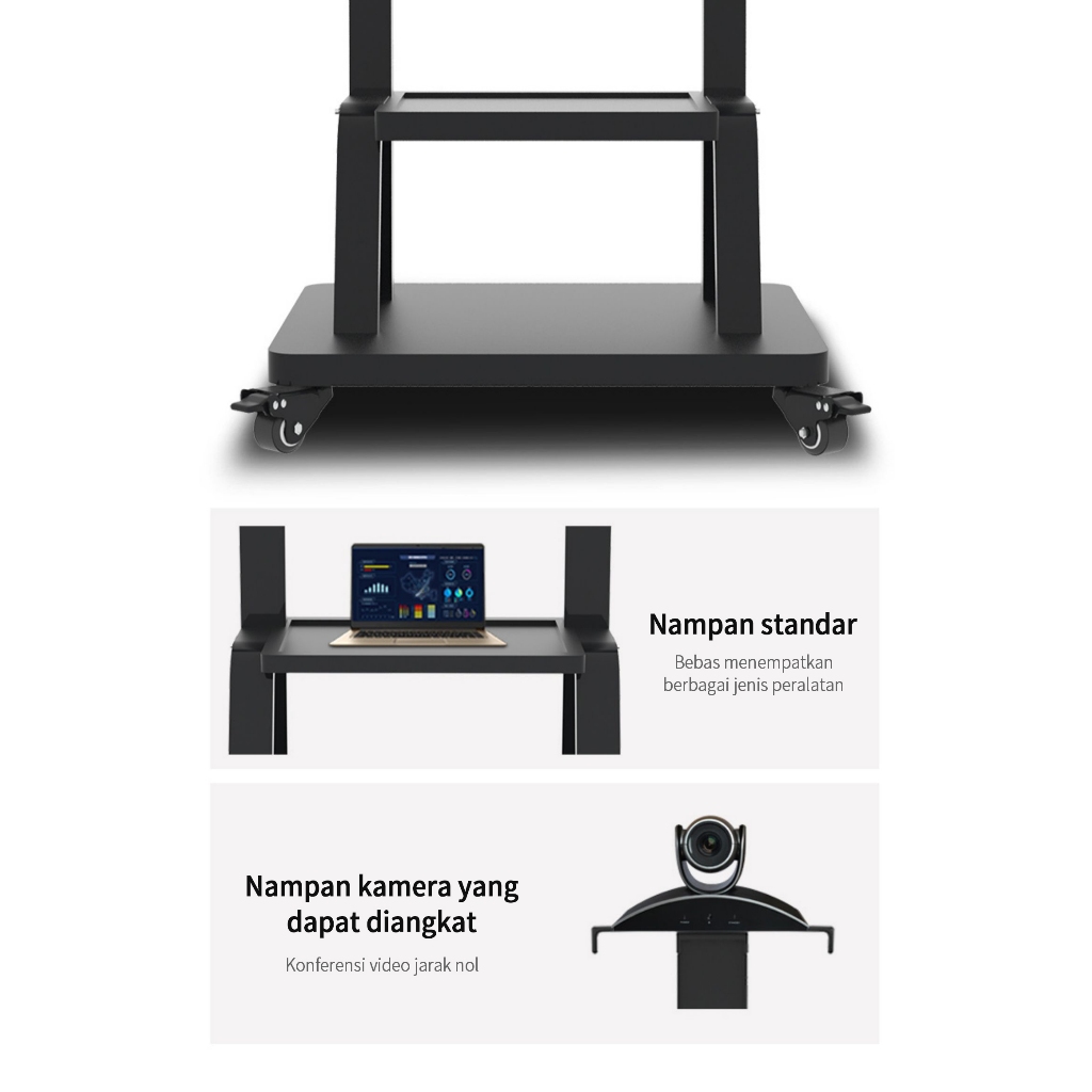 Giá Treo Tivi Di Động  32 - 85 Inch - Kệ Treo Tivi Phòng Họp Hội Nghị Có Bánh Xe