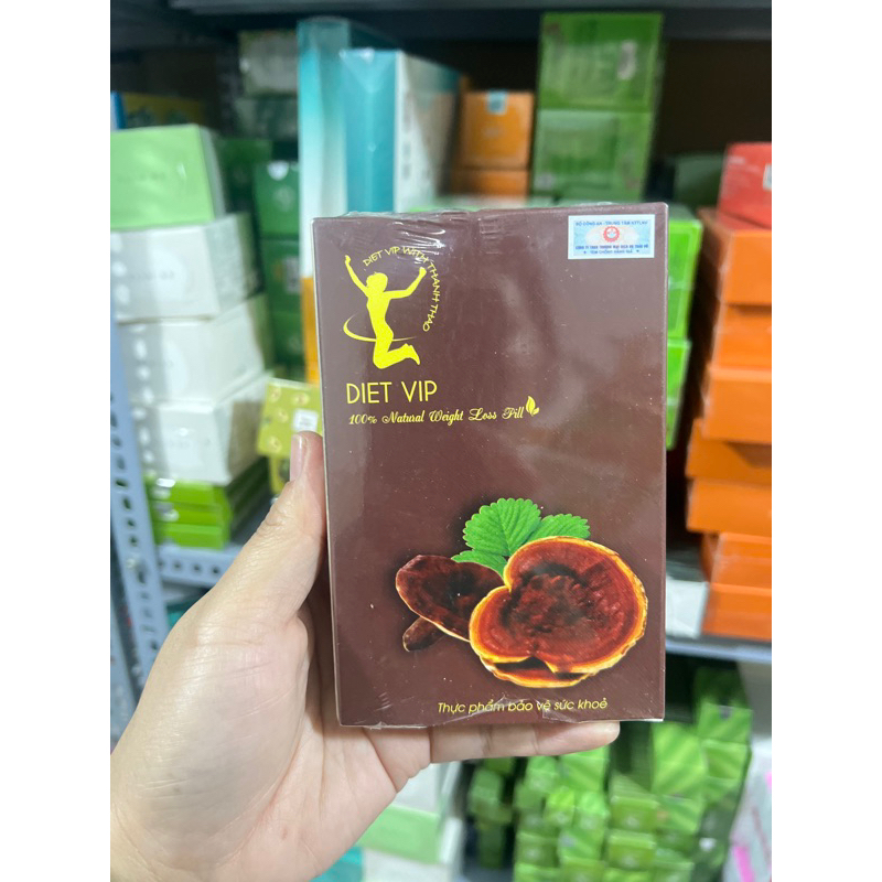 Thảo mộc Linh chi diet vip vỉ 10 viên hàng chuẩn