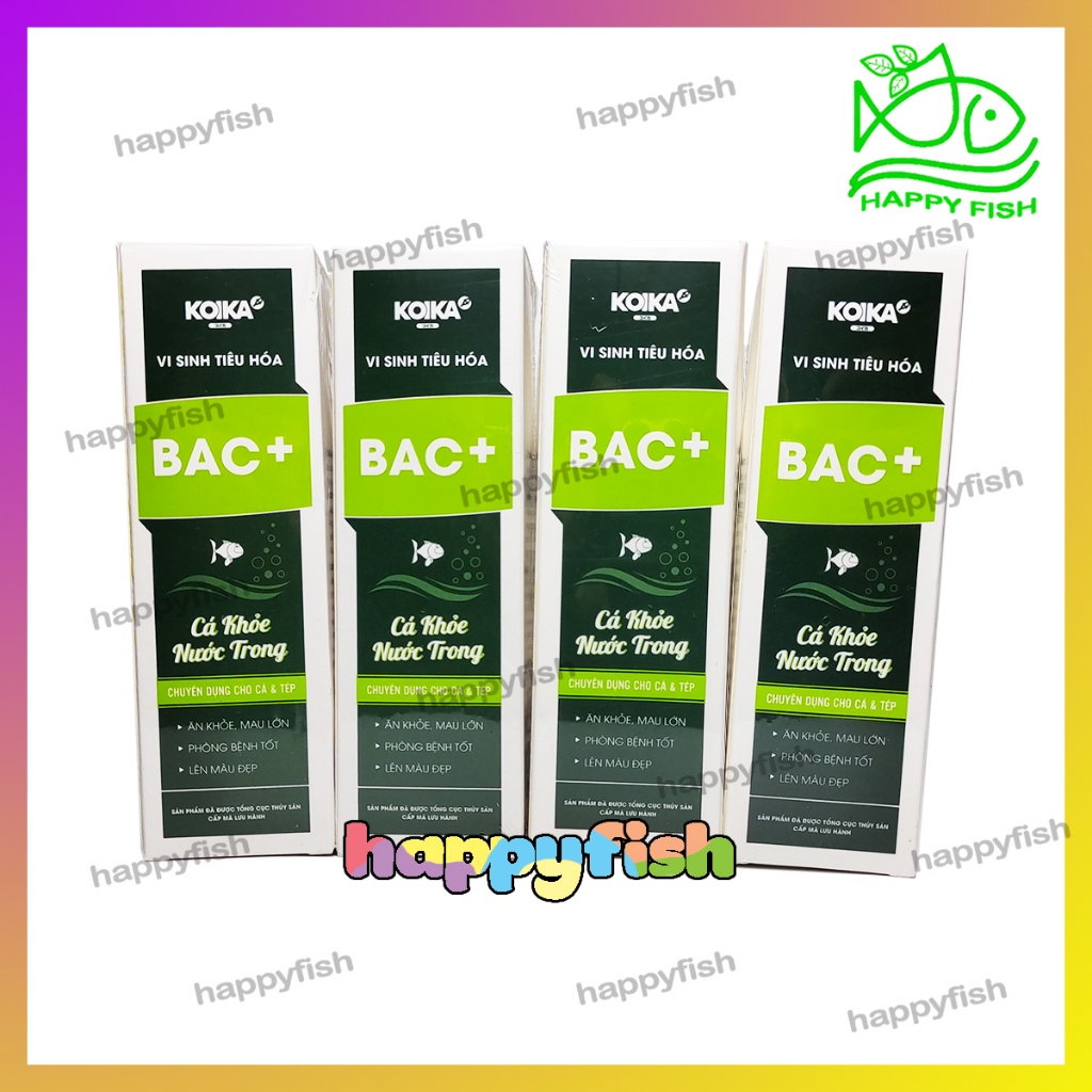 Vi Sinh Tiêu Hóa BAC+ - Ổn định hệ tiêu hóa cá cảnh