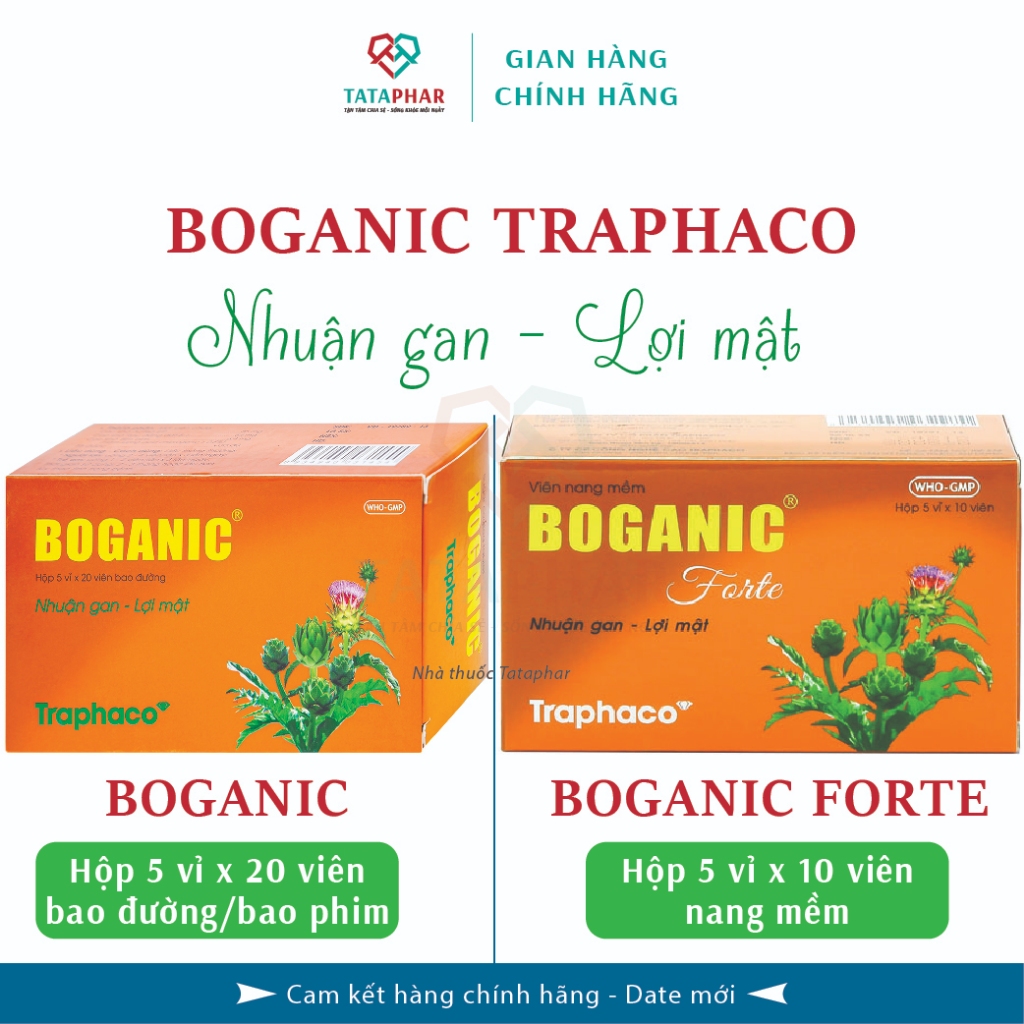 Boganic - Boganic Forte Traphaco - Hỗ trợ giải độc gan, giúp nhuận gan lợi mật - Chính Hãng