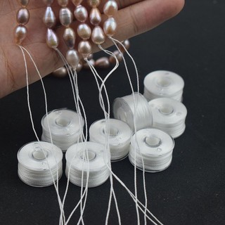 Cuộn 25m chỉ polyester 0.2mm xỏ chuỗi hạt tua rua nguyên liệu làm trâm làm trang sức cổ trang cosplay cổ phục