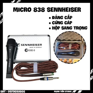 Micro karaoke gia đình sennheiser 838ii s - hàng nhập khẩu tiếng ca trong trẻo công nghệ chống hú cao bắt âm tốt bh 12t