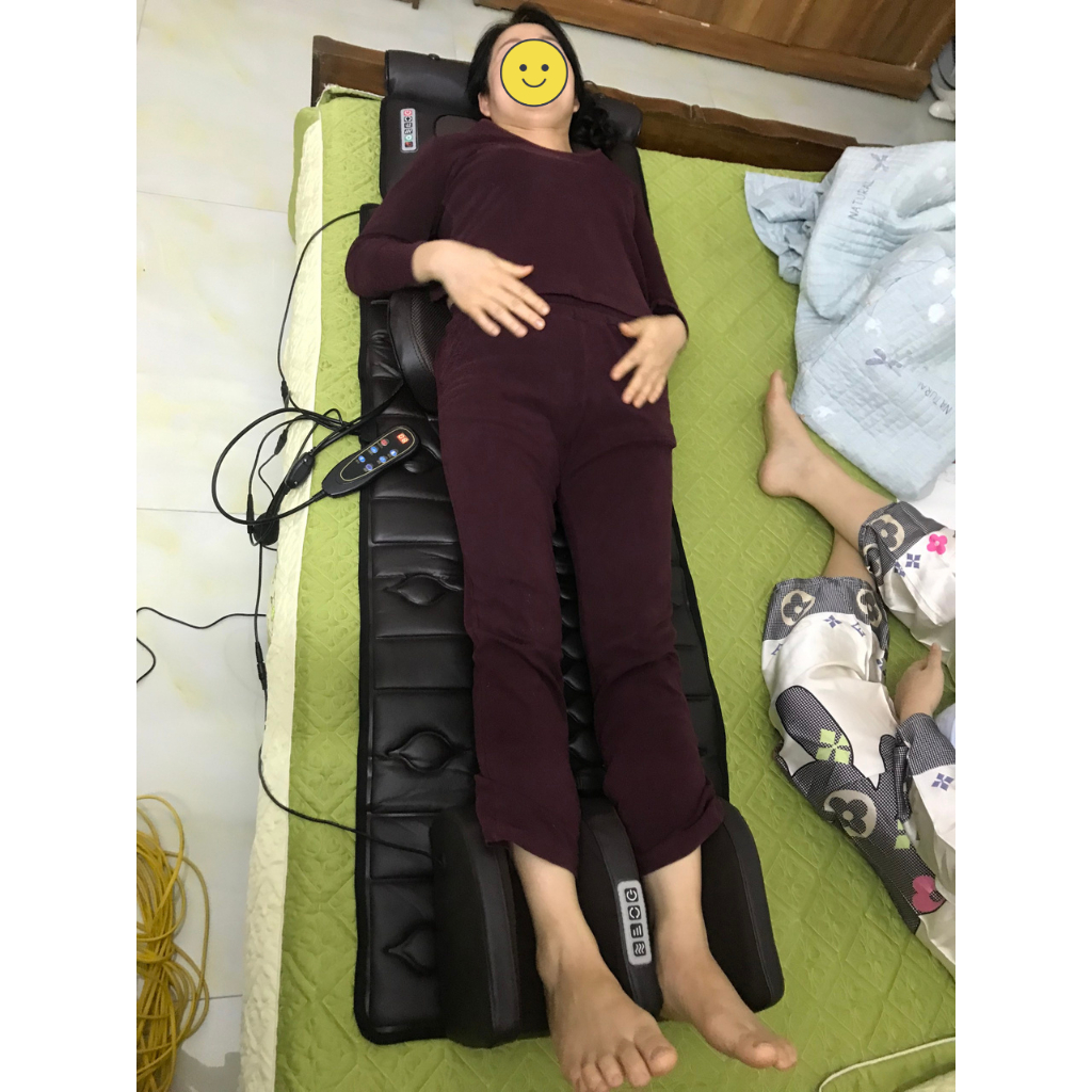 Đệm Massage toàn thân Kamaso Phiên bản tiếng Việt Tặng kèm túi dược liệu Phục hồi sức khỏe Bảo hành 5 năm