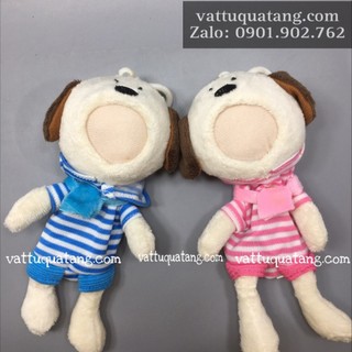 Phôi gấu bông in hình 3D cún 20cm