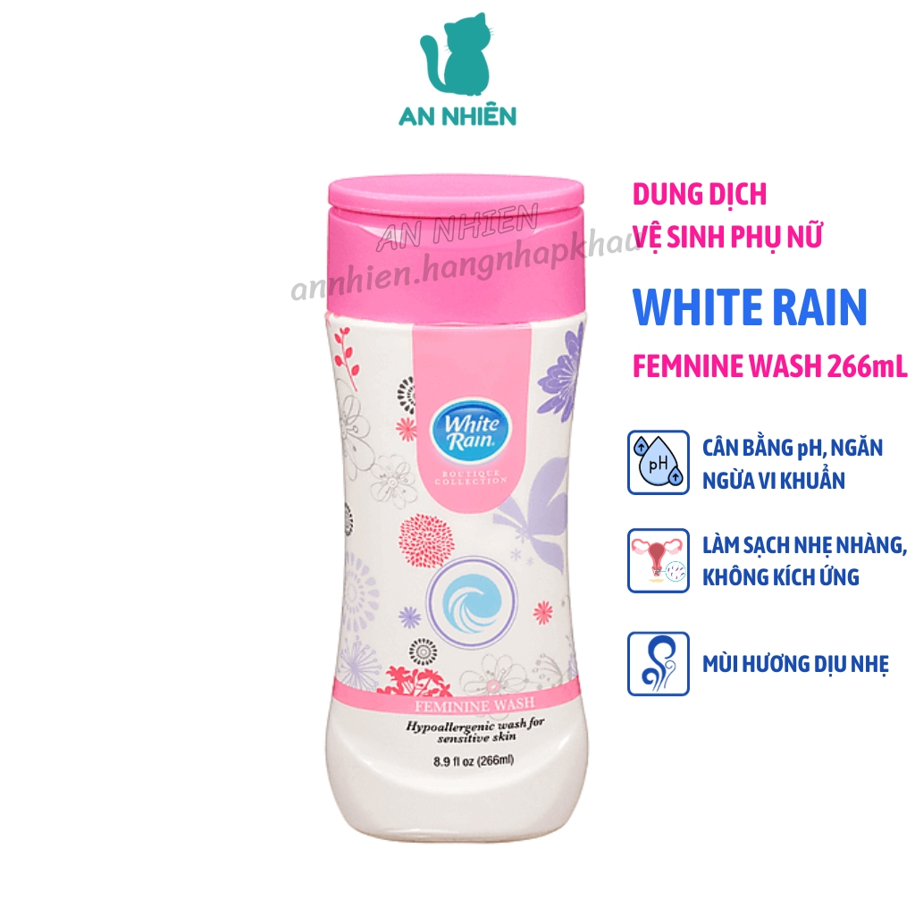 Dung dịch vệ sinh phụ nữ White Rain Feminine Wash 266ml