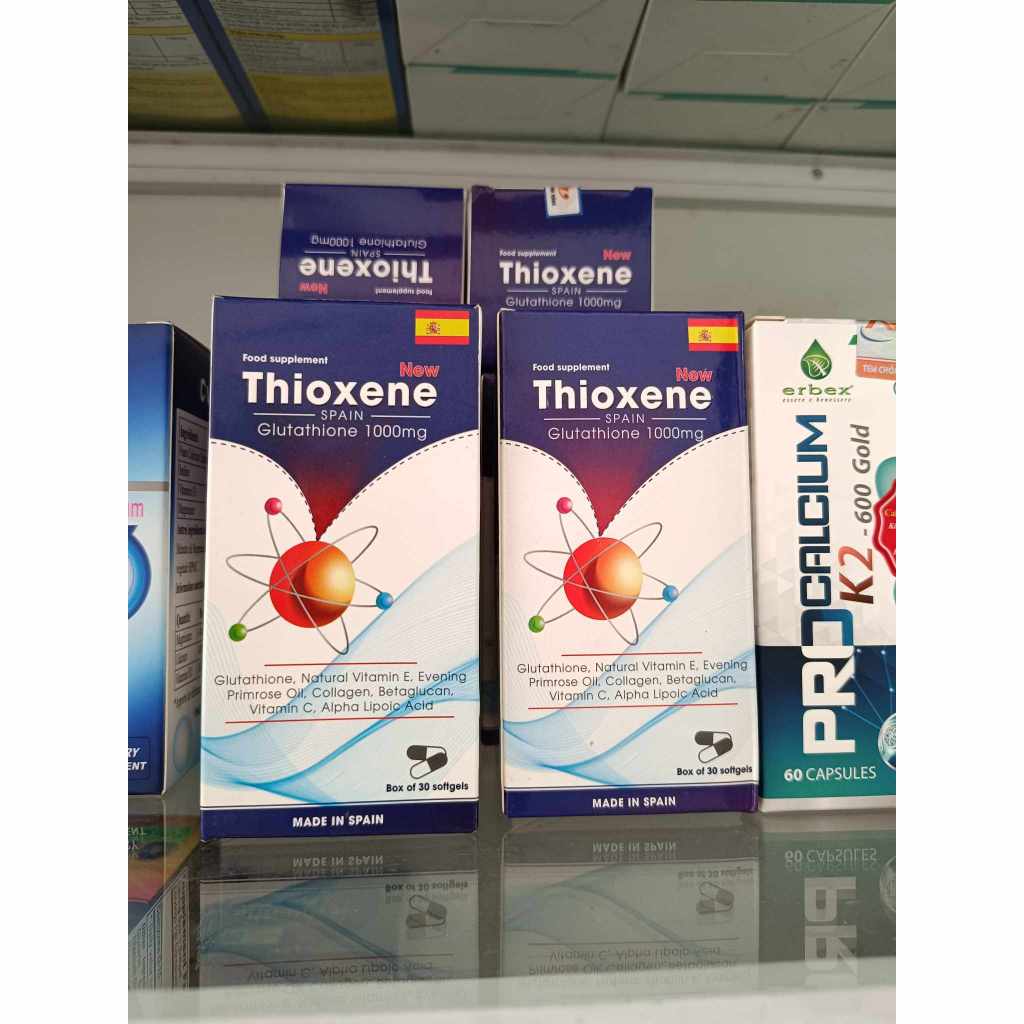 Viên uống THIOXENE Glutathion 1000mg lọ 30 viên giúp chống lão hóa,tăng cường miễn dịch