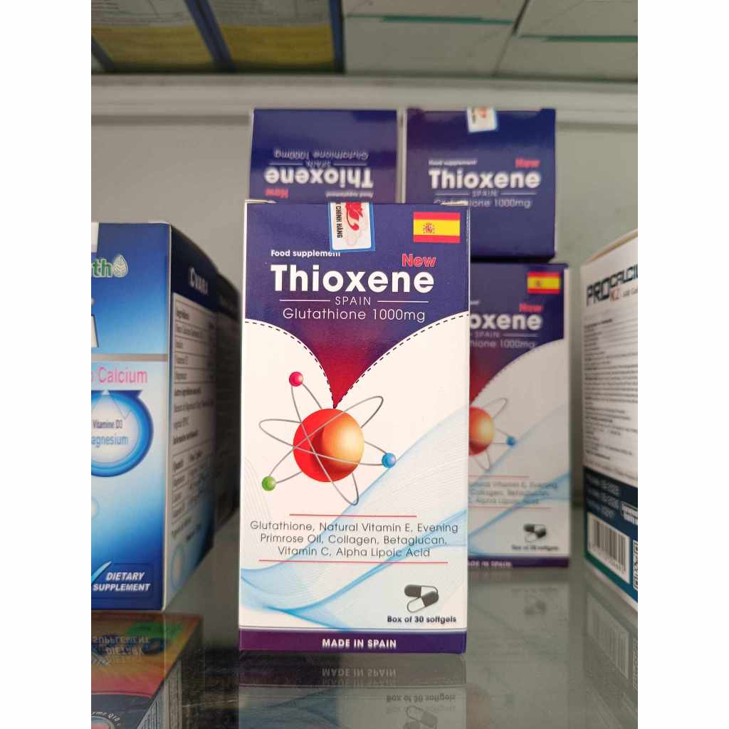 Viên uống THIOXENE Glutathion 1000mg lọ 30 viên giúp chống lão hóa,tăng cường miễn dịch