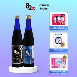 Combo 82X - Nước uống Làm Đẹp Da Trắng Hông gồm Placenta Sakura +Placenta Classic (500ml/chai).