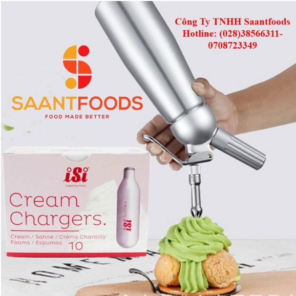Gas làm kem iSi- 10 ống