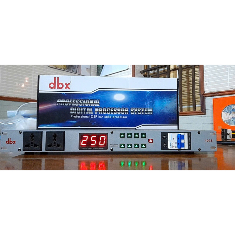 Quản lý nguồn dbx vs 1038, quản lý ổn định nguồn điện ổn định, có automat, tắt mở từng cổng riêng biệt