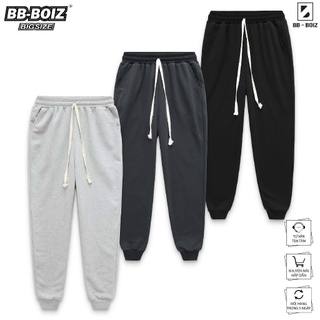 Quần nỉ jogger nam bb-boiz form bigsize 90kg - 130kg | trơn