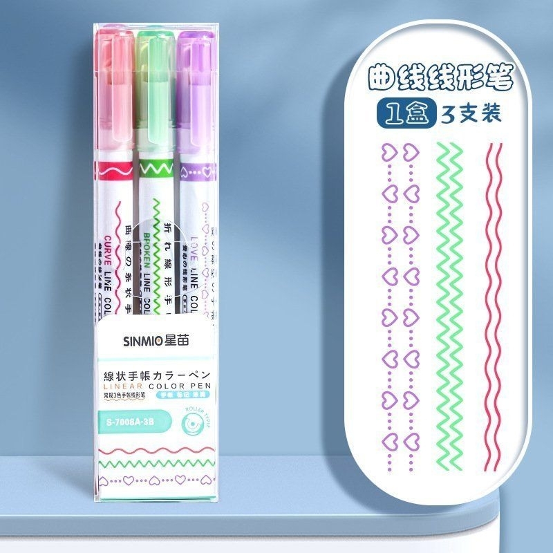 Hộp 3, 6 bút con lăn hoạ tiết siêu hot hit vừa cập kho đây ạ MR5
