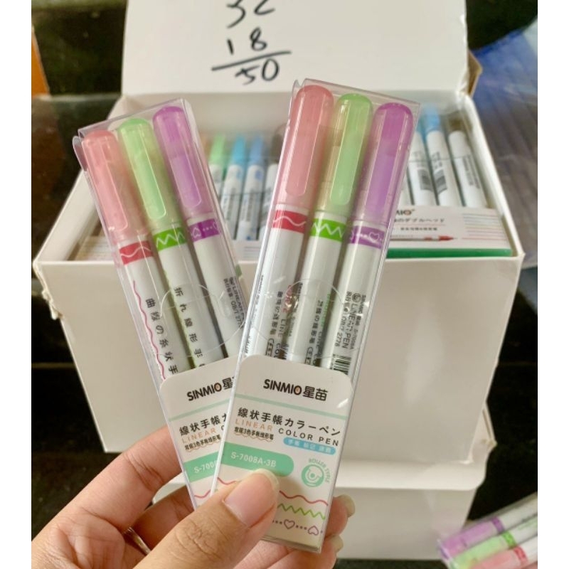 Hộp 3, 6 bút con lăn hoạ tiết siêu hot hit vừa cập kho đây ạ MR5