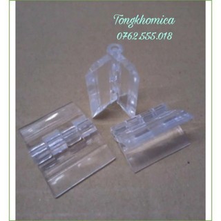 Bản lề mica trong suốt kích thước 2,5x1,5cm