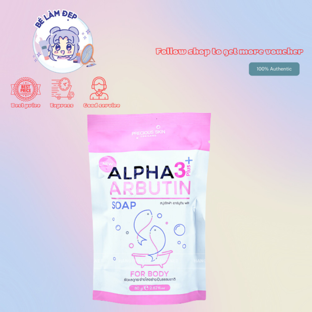 Xà Phòng Tắm Trắng Da Body Alpha Arbutin 3+ Plus-80g