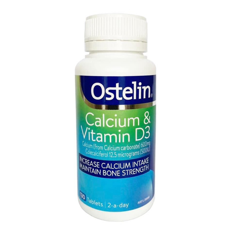 Calxi cho bà bầu Ostelin Calcium & Viatmin D3 của Úc 130 viê
