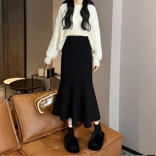 Chân váy đuôi cá chất len dày dặn ( hàng QC L1)