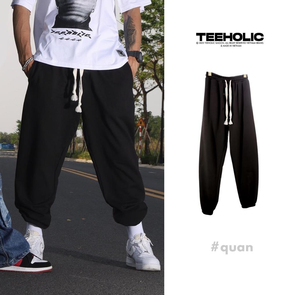 Quần Jogger Unisex TeeHolic Màu Đen - THS