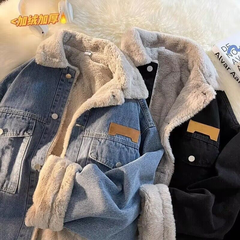 ÁO KHOÁC JEAN LÓT LÔNG ẤM MỊN CAO CẤP UNISEX NAM NỮ