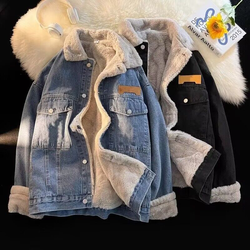 ÁO KHOÁC JEAN LÓT LÔNG ẤM MỊN CAO CẤP UNISEX NAM NỮ