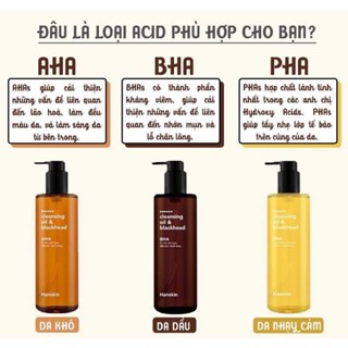 Dầu tẩy trang AHA BHA PHA hanskin Hàn Quốc 300ml