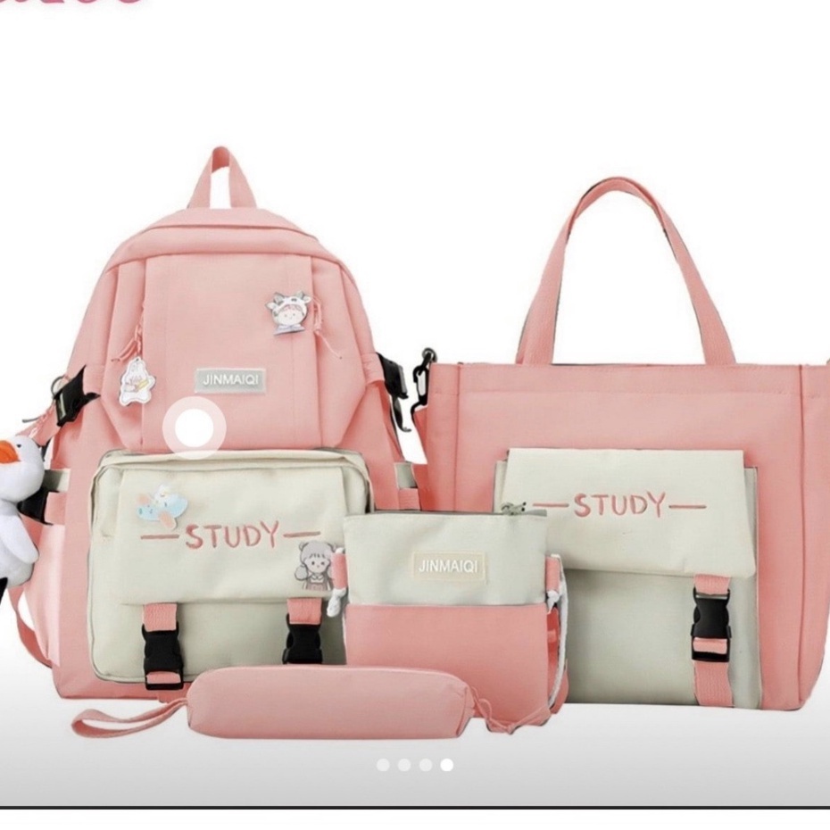 Balo Thời Trang Set 4 Món - Combo 4 Balo Đi Học Đi Chơi Study