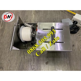 Máy buộc chỉ xúc xích chạy điện, Inox sáng bóng, Máy cột chỉ xúc xích lạp xưởng