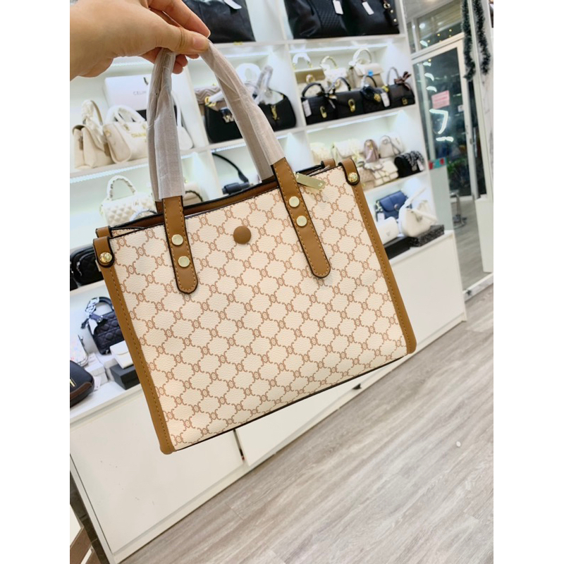 Túi xách nữ công sở size 25cm hoạ tiết