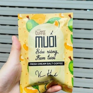 Cafe muối kem tươi vị huế siêu hot - cà phê muối sầu riêng kem tươi - cà phê muối kem trứng đậm đà - gói 100ml