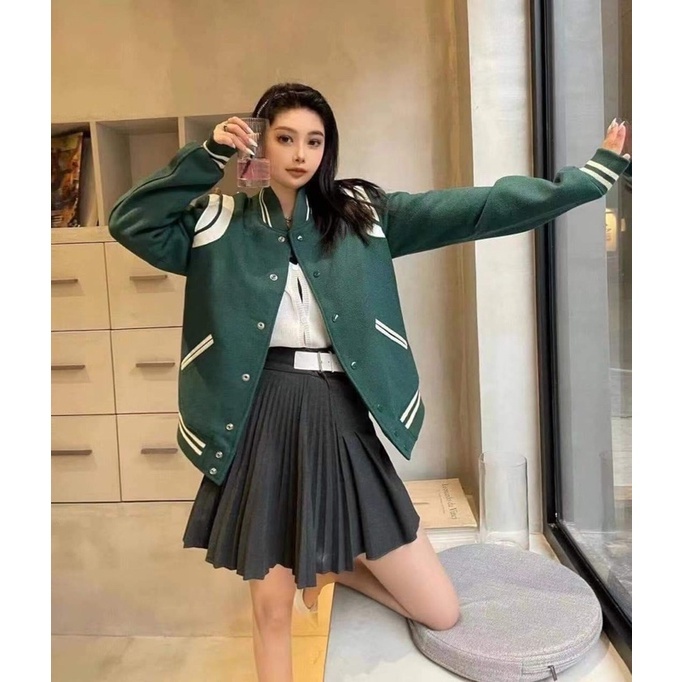 Áo khoác Bomber varsity jacket HP3 Fashion Chất liệu cao cấp Hottrend 2024