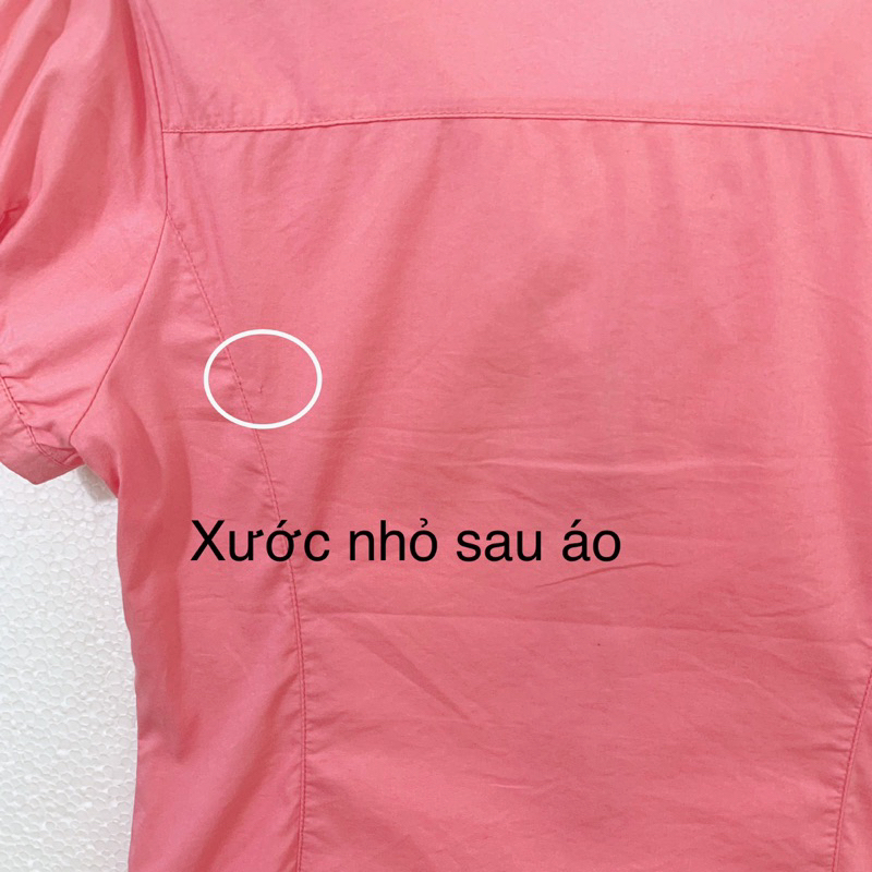 Thanh lý / 2hand/ pass đồ cá nhân áo sơ mi hồng dâu, áo sơ mi nữ, áo kiểu xinh