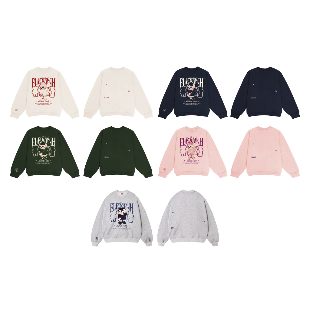 AITHER STUDIO Áo nỉ Sweater Flexinh from rộng