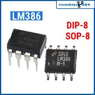 IC khuếch đại âm thanh LM386 8 chân kết nối