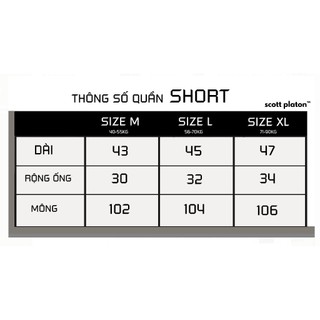 Quần short thun Cheese Scott Platon