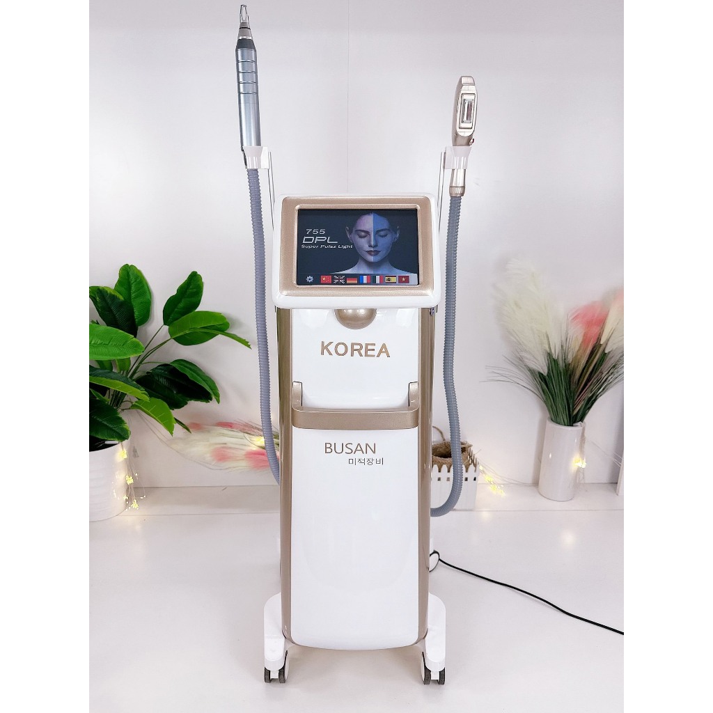 MÁY TRIỆT LÔNG XÓA XĂM LASER BUSAN KOREA | TRIỆT LÔNG XÓA XĂM LASER BUSAN KOREA 2 IN 1 DÙNG TRONG SP