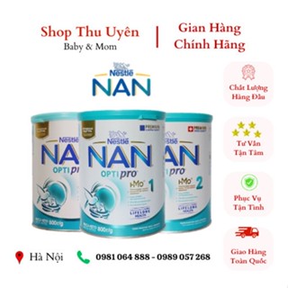 Sữa Công Thức Nan Nga OPTIPRO Lon 800g Đủ Số 1-2-3-4