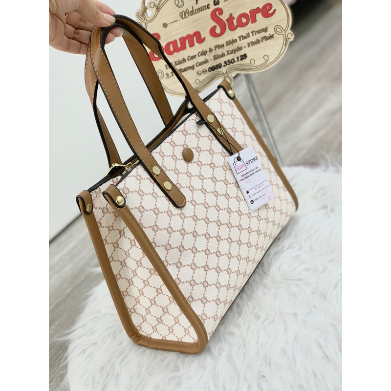 Túi xách nữ công sở size 25cm hoạ tiết