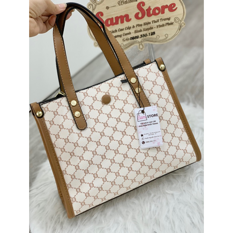 Túi xách nữ công sở size 25cm hoạ tiết
