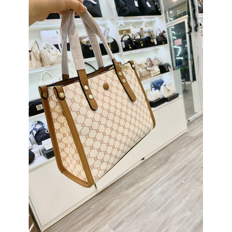 Túi xách nữ công sở size 25cm hoạ tiết