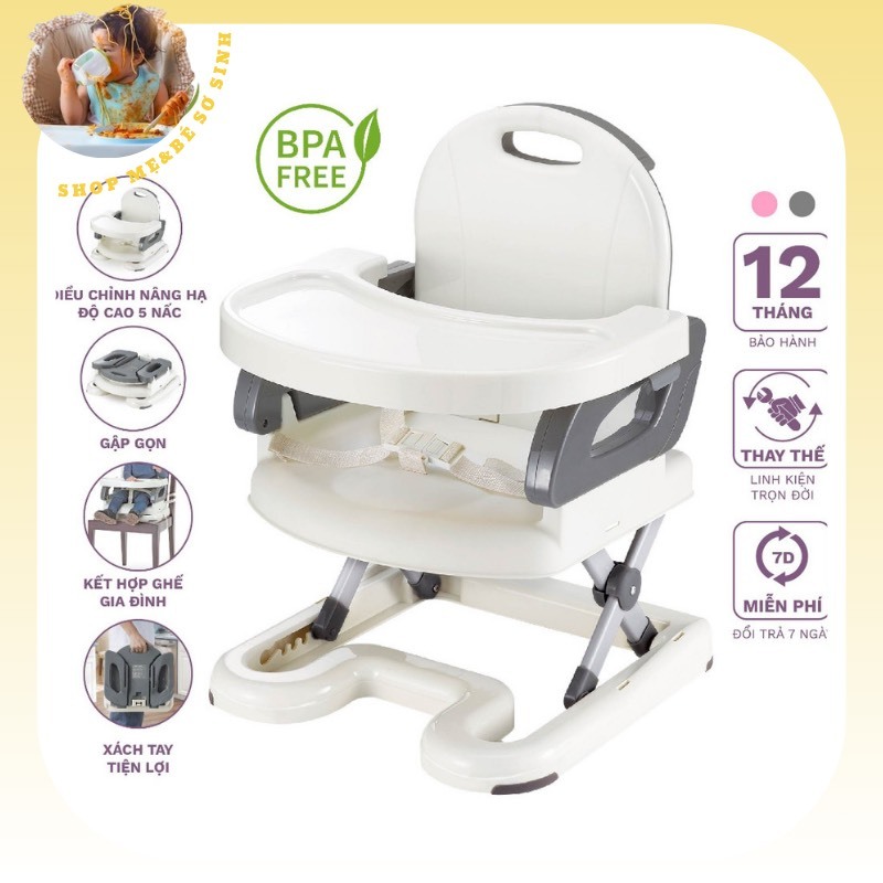 Ghế ăn dặm gấp gọn Mastela, điều chỉnh độ cao cho bé từ 6-36 tháng, phù hợp ăn dặm truyền thống, kiểu Nhật và BLW 7110