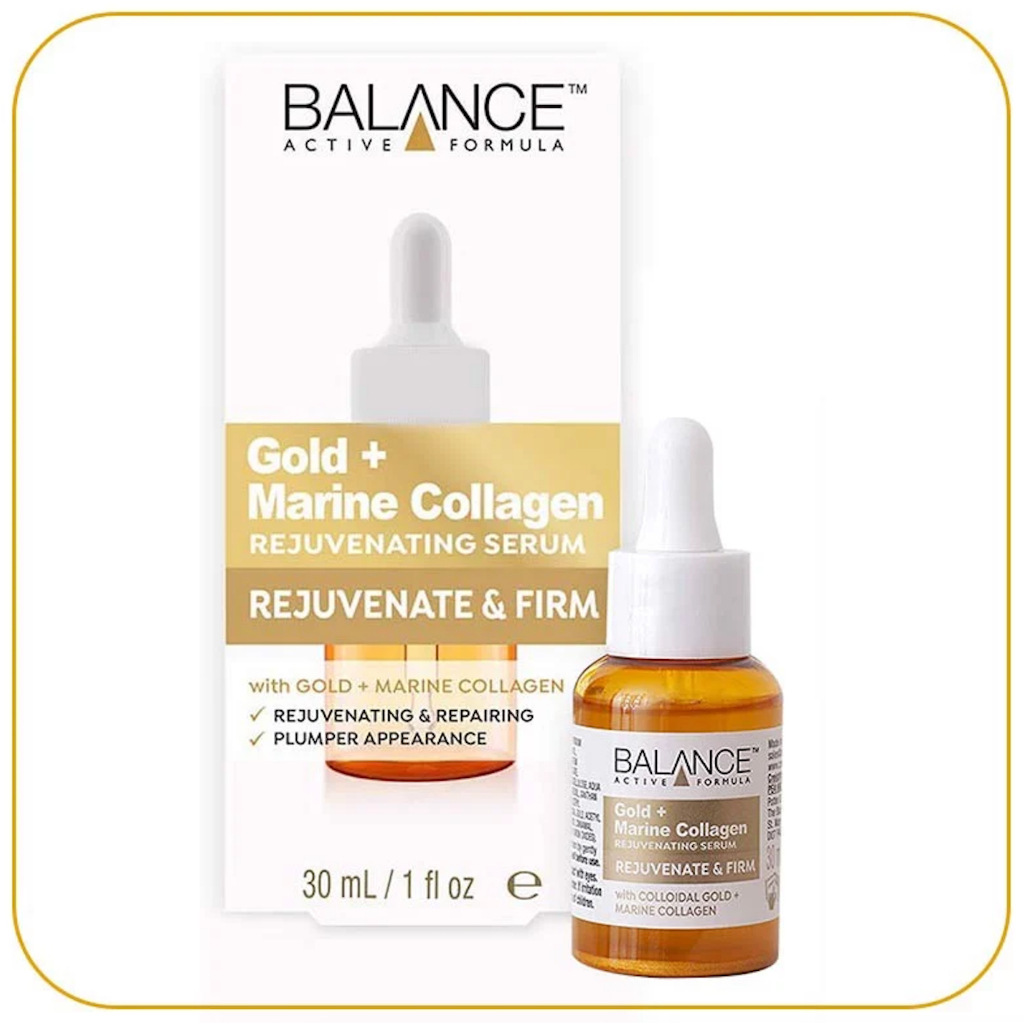 Tinh Chất Giúp Làm Mờ Nếp Nhăn Balance Active Formula Gold + Marine Collagen Rejuvenating Serum 30ml