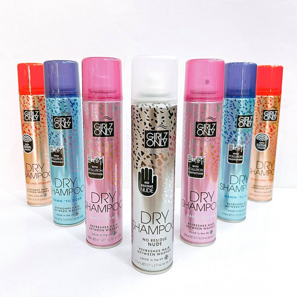 Dầu Gội Khô Làm Sạch Nhanh Chóng Girlz Only Dry Shampoo 200ml