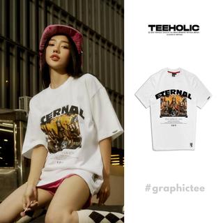 Áo thun unisex nam nữ local brand in hình eternal màu trắng TeeHolic - THS