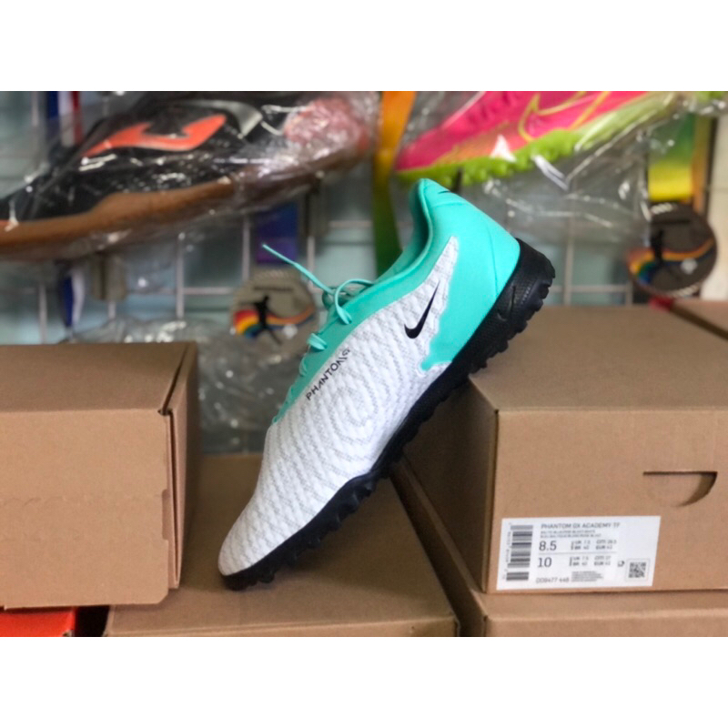 GIÀY NAM BÓNG ĐÁ CHÍNH HÃNG SÂN CỎ NHÂN TẠO, SÂN 5, SÂN 7 NIKE PHANTOM GX XANH TRẮNG C1