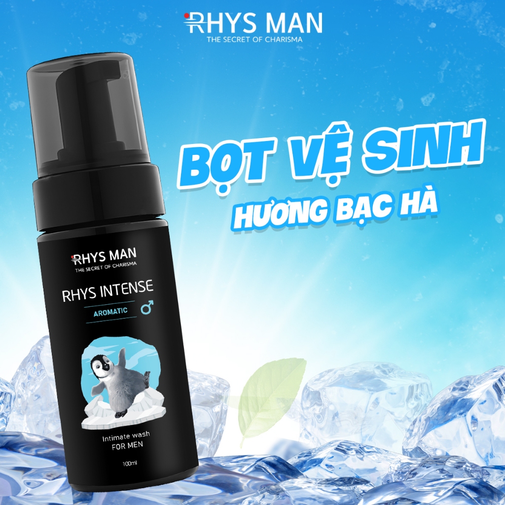 Bọt vệ sinh nam giới RHYS MAN Rhys Intense 100ml